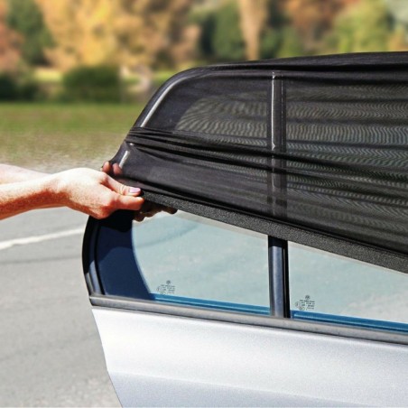 Kit 2 pièces Pare-soleil pour vitre de voiture 54x92cm avec fermeture