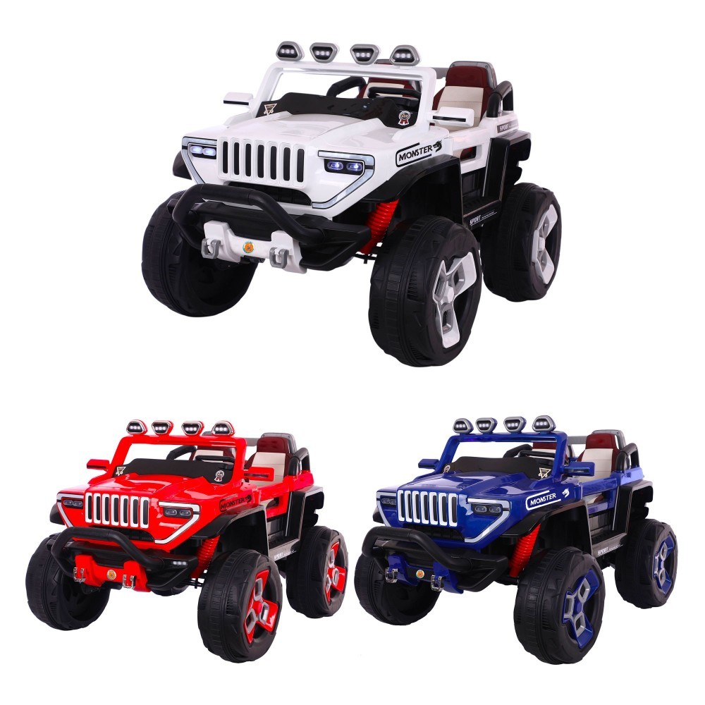 B34093 Quad électrique pour enfants AUTO MONSTER 12V MP3 USB lumières et sons