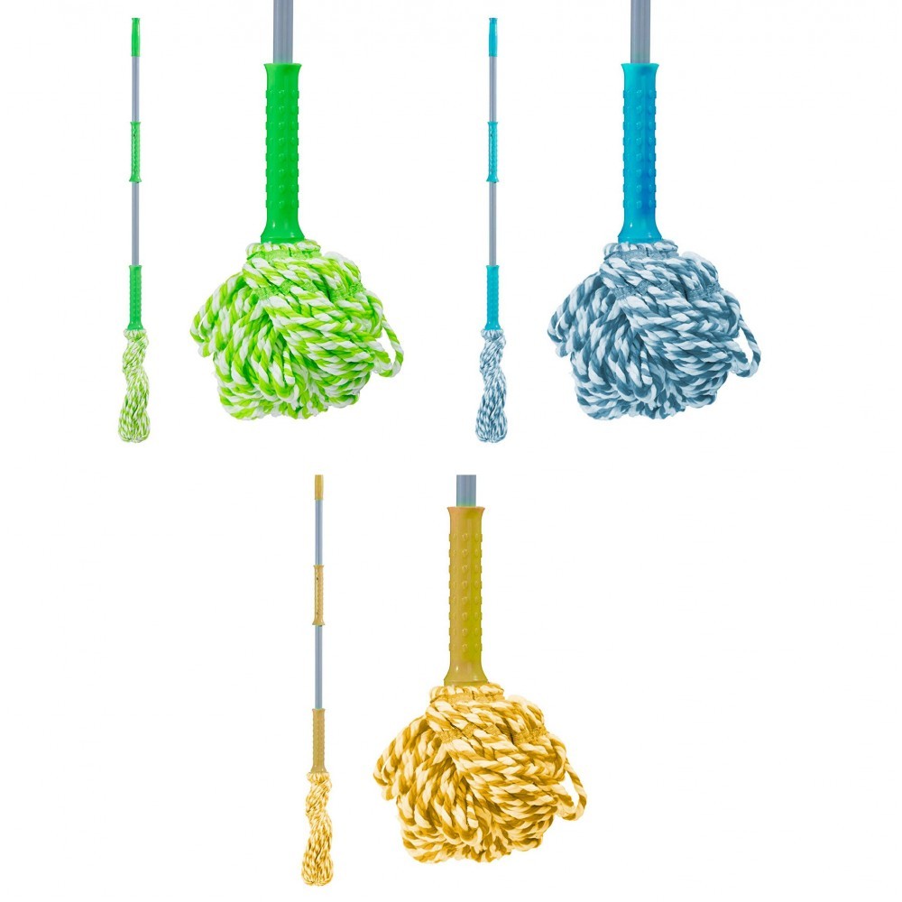 084326 Serpillière autodrainante en microfibre interchangeable 135cm TWIST MOP