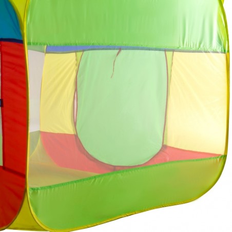 099841 Tente de jeux pliant pour enfants colorée 125x125x140 cm