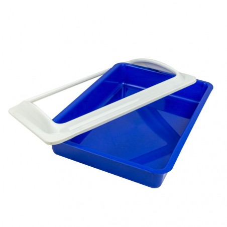 034552 Litière pour chat WELKHOME avec rebord amovible  35x45x10cm