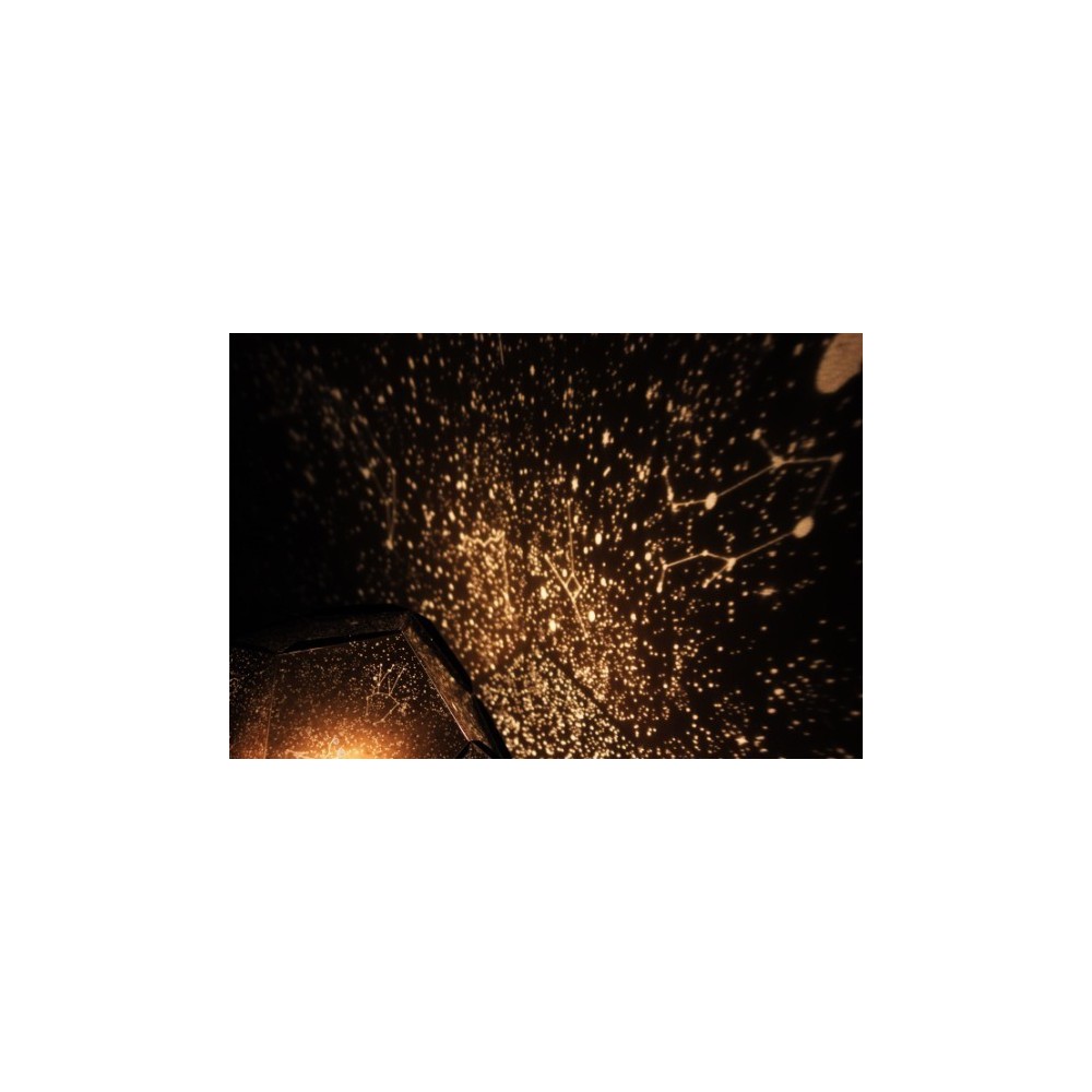 Proyector luz nocturna STAR LAMP PENTAGON - Luz de noche de estrellas planetas constelaciones efecto cielo para la habitación