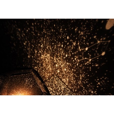 Proyector luz nocturna STAR LAMP PENTAGON - Luz de noche de estrellas planetas constelaciones efecto cielo para la habitación