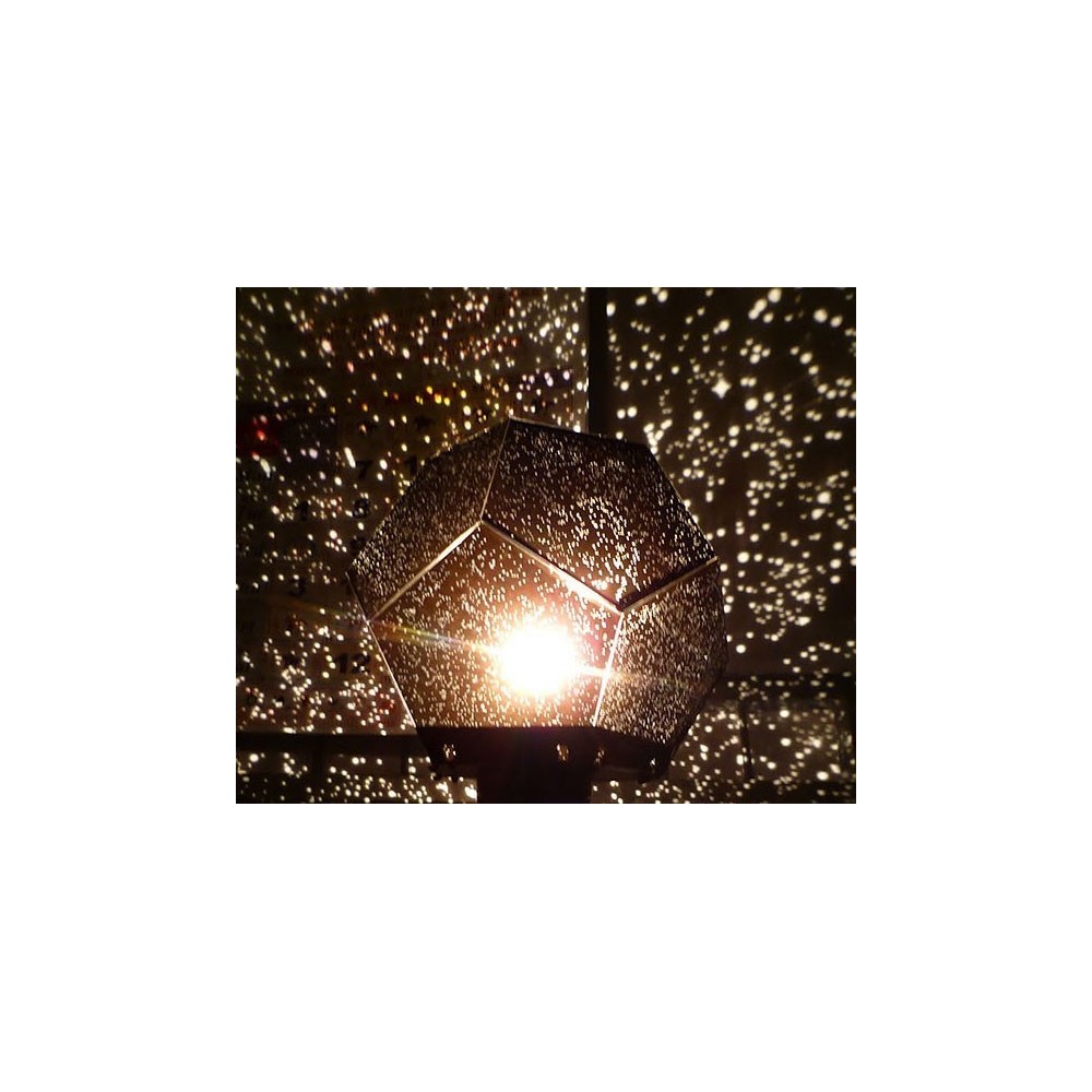 Proyector luz nocturna STAR LAMP PENTAGON - Luz de noche de estrellas planetas constelaciones efecto cielo para la habitación