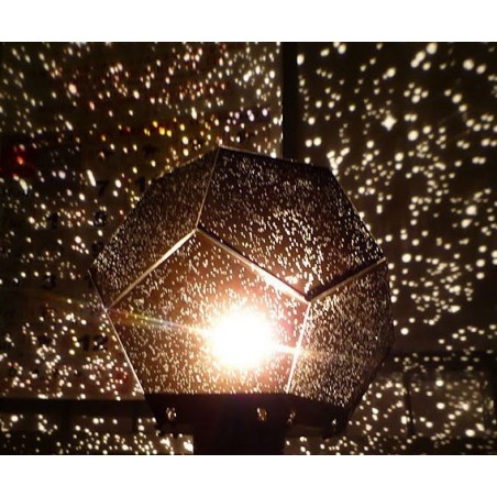 Proyector luz nocturna STAR LAMP PENTAGON - Luz de noche de estrellas planetas constelaciones efecto cielo para la habitación