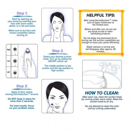 345636 Nettoyant visage SUCTION des pores boutons et impuretés