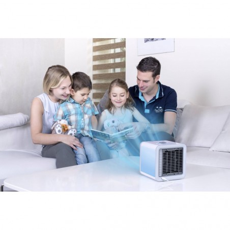 212421  Climatiseur humidificateur et chromothérapie portable avec lumière 7 LED