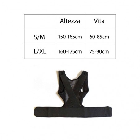 345711 Ceinture postural DL colonne vertébrale et épaules contre la douleur