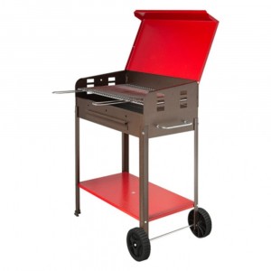 Barbecue charbonVanessa art. 501b Iron Red 35x50x80h cm...