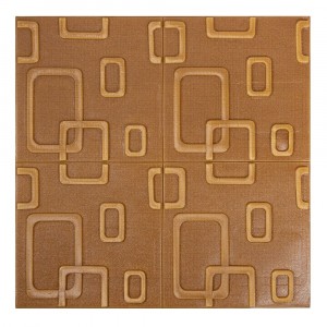 965485 Papier peint marron effet 3D souple rectangle en...