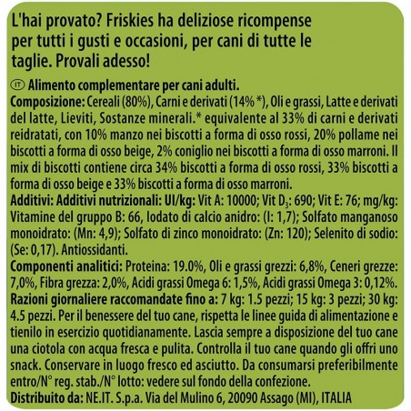 Purina Friskies Delimix Cookies pour chiens adultes 500 g de vitamines