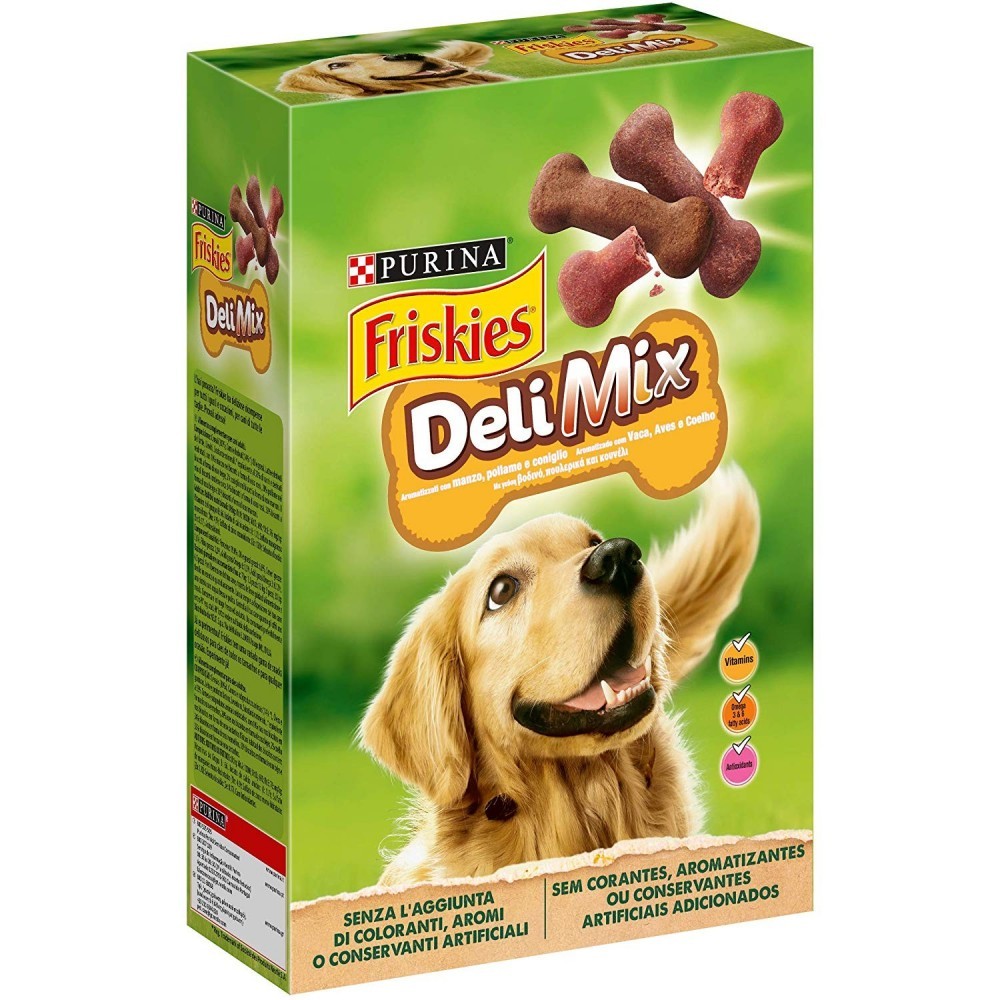 Purina Friskies Delimix Cookies pour chiens adultes 500 g de vitamines