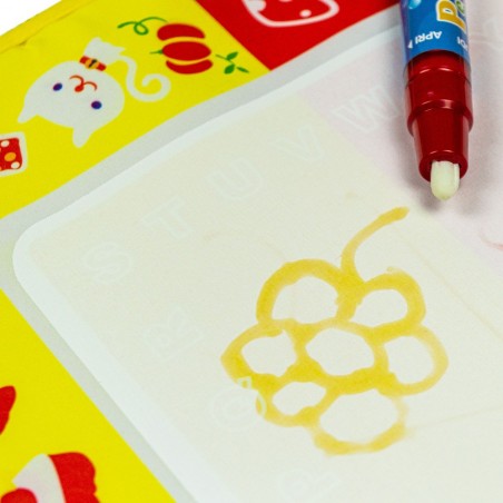 121772  Tapis magique Animales avec marqueur eau magique 45x29cm