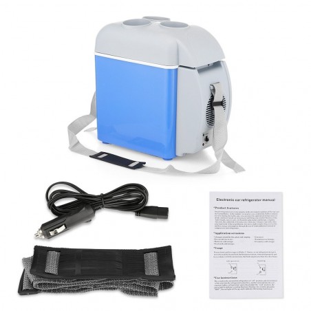 079054 Frigo portable pour voiture et camping 2 en 1 chaud / froid 7.5 LT 12V