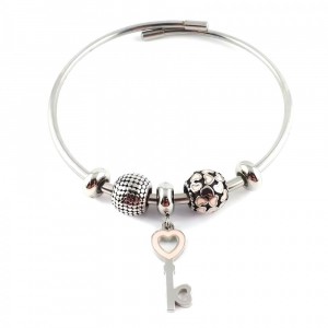 c1652  Bracelet ONE JEWERLY My Story LOVE KEY en acier...