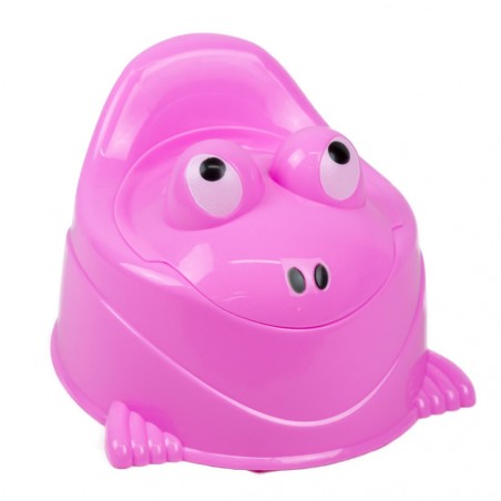 Urinoir Happy Animal pour enfant en plastique de couleur ROSE 30x25cm max 20Kg