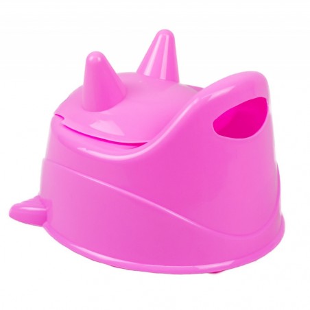 Urinoir Happy Animal pour enfant en plastique de couleur ROSE 30x25cm max 20Kg