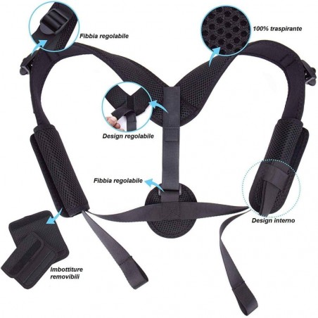 731455 Bande postural d'épaule et de dos contre la sciatique et la douleur