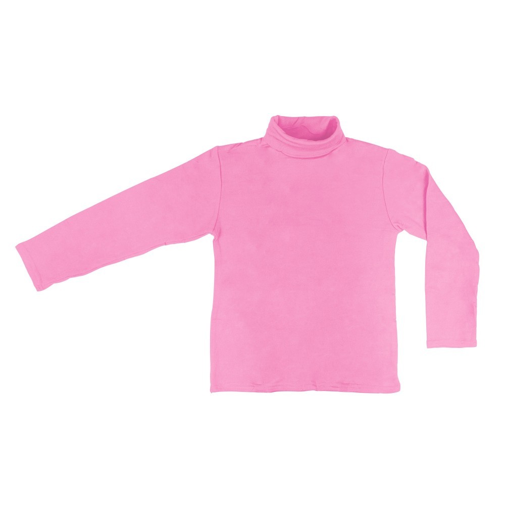 VKA42 T-shirt pour fille col roulé OXIN manches longues et intérieur polaire