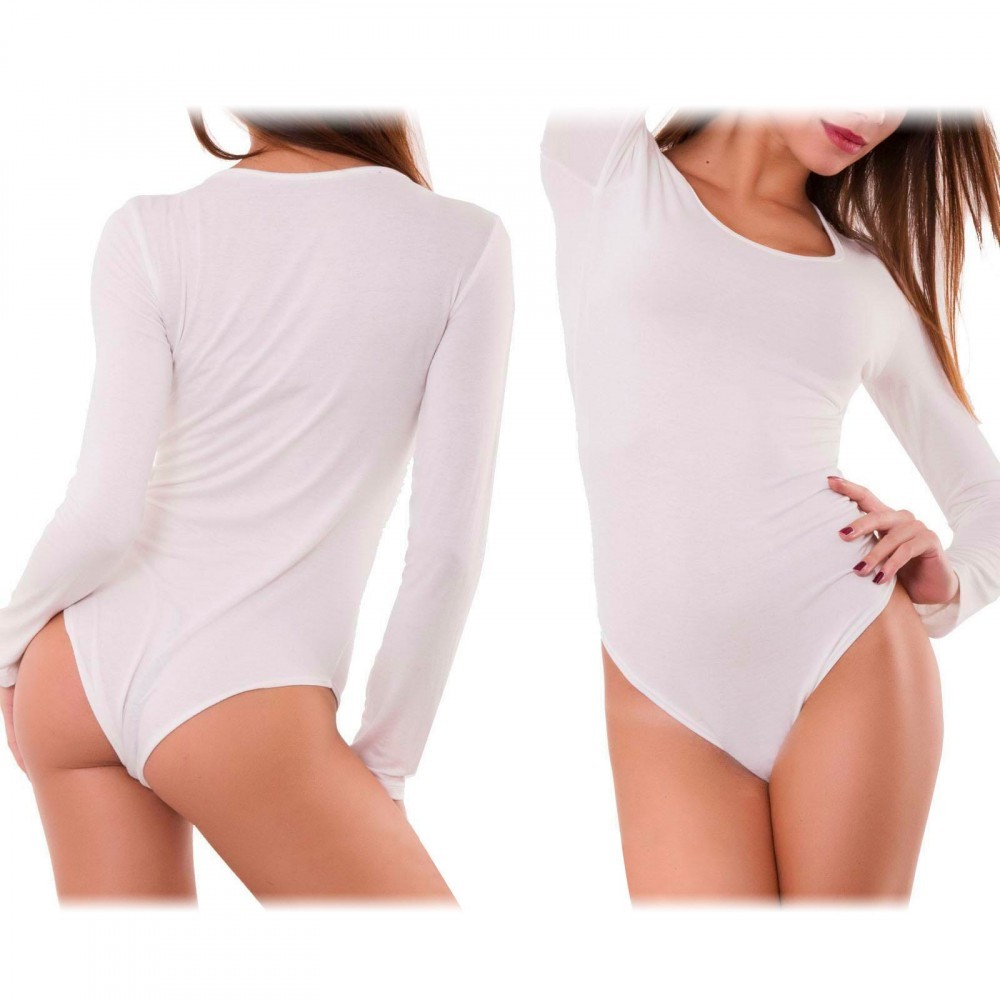 VKA36 Body Lordge à manches longues et col rond...