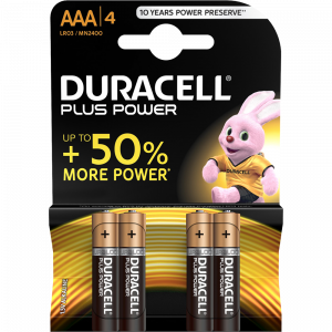 Duracell Plus Power AAA 1.5V mini-piles charge durable...