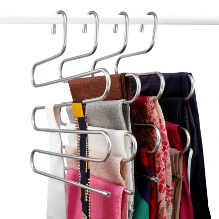 181149 Cintres 5 niveaux pour vêtements Cool Hanger économise l'espace