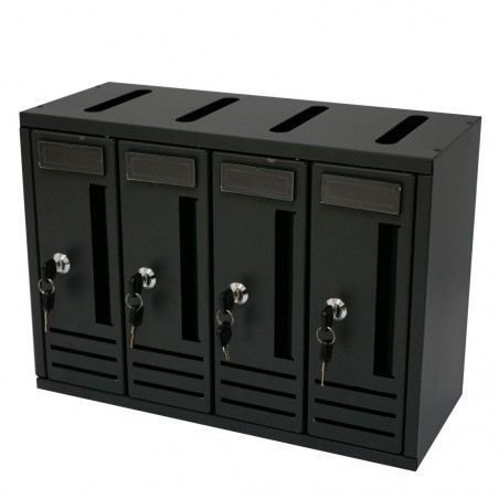 Boîte aux lettres verticale 4 places copropriété ARTIGIAN FERRO 900.4 43x18x30cm