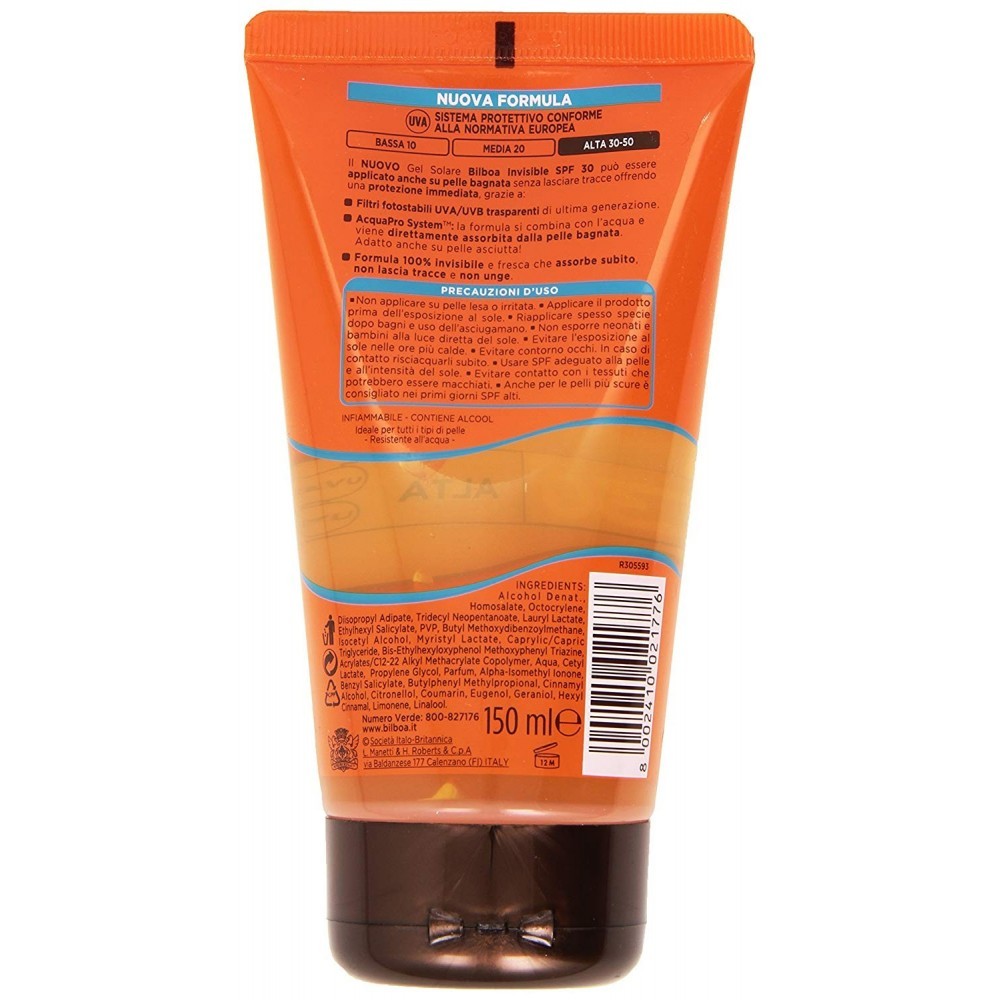 021776 Gel solaire invisible Bilboa Sunscreen...