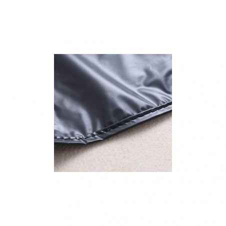 159001 Cape coiffeur professionnel avec couche de PVC noir 91x28cm