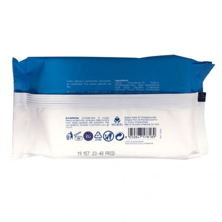 578189 Pack de 40 Lingettes toilette jetables aux extraits de camomille Setablu