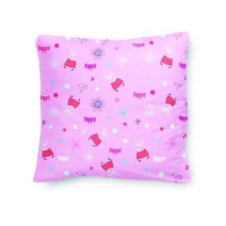 Cojín de PEPA PIG en color celeste y motivo oso de peluche (42x42CM) en microfibra - Perfecto dormitorio infantil