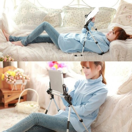 401033 Support pour iPad et smartphone ultra-léger, pliable et réglable