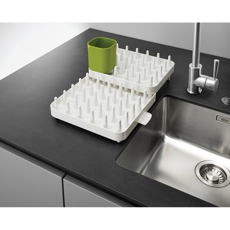 345681 Egouttoir pour vaisselles et couverts 3-1 haute capacité, gain d'espace