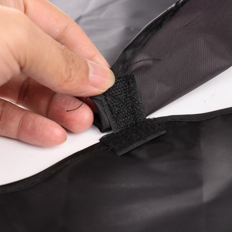 177890 Tablier avec cape pour ramasser les poils de barbe avec des ventouses