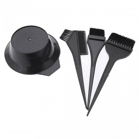 8301463 Kit de coiffure pour couleurs, 2 pinceaux, peigne et bol gradué.