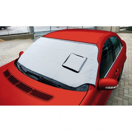 Bâche pare-brise voiture NO-FROST Anti-gel avec crochets et pliable 185x70 cm