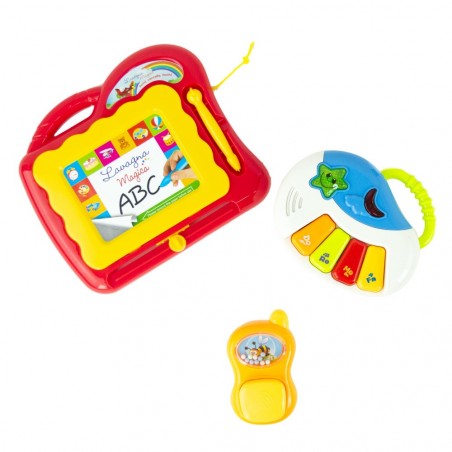 103858 Chariot pour apprendre en jouant, lumières, sons et jeux amovibles