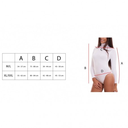 VKA39 Pack 3 Body femme DEA manches longues et col roulé intérieur polaire
