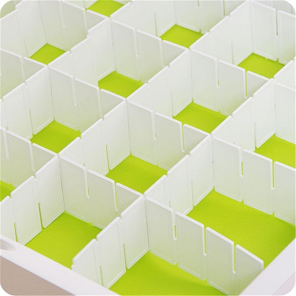 Lot de séparateurs en plastique organiseur modulaire pour tiroirs 50x435mm