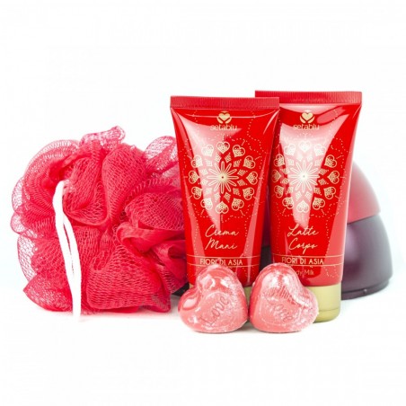 572620 Boule surprise SETABLU SECRET D'INDE 4 en 1 crème, lait et éponge