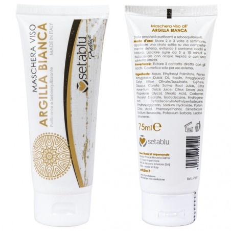 572590 Masque facial peaux grasses argile blanche SETABLU purifie et équilibre