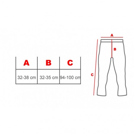 Lot de 3 Leggings thermique - MEGGINGS - Rabat avec clips en tissu extensible