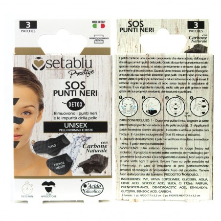939176 3 patchs de carbone UNISEXE SETABLU pour éliminer les points noirs