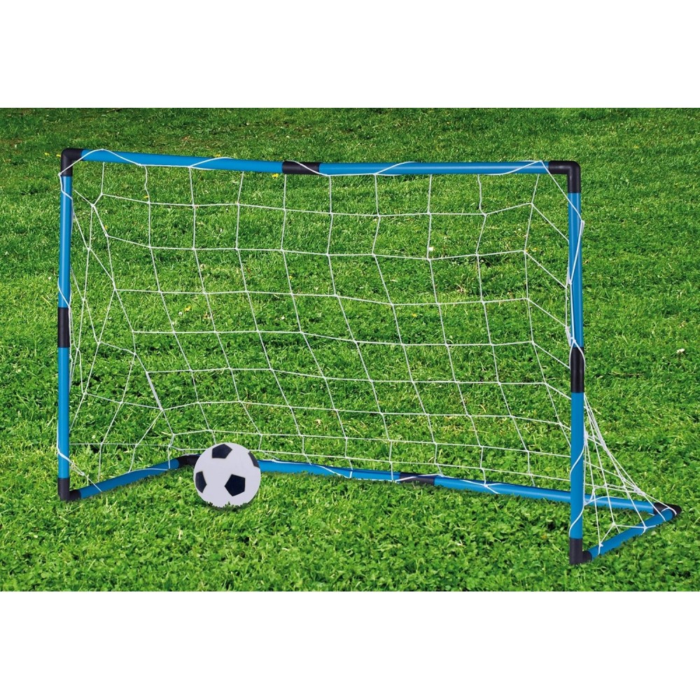 Portería infantil de futbol con marco de plástico y pelota incluída PEN@LTY ZONE 96x42x64 cm