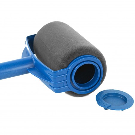 Rouleau à peinture anti-goutte avec réservoir rechargeable et poignée extensible