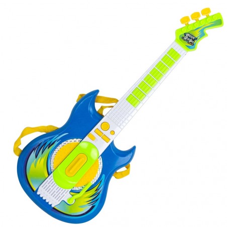 143916 Guitare électrique 2 en 1 avec micro et son réglable ROCK MP3