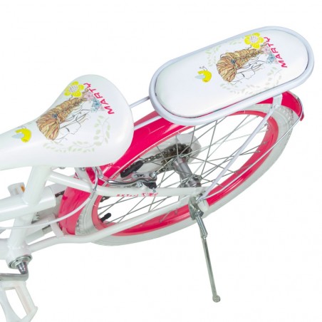 Vélo pour fille BKT MARTY taille 20" 6-10 ans avec panier et porte-bagage