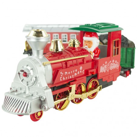 Train Arctic Express pour pied d'arbre de Noël 17 lumières et sons 2 circuits