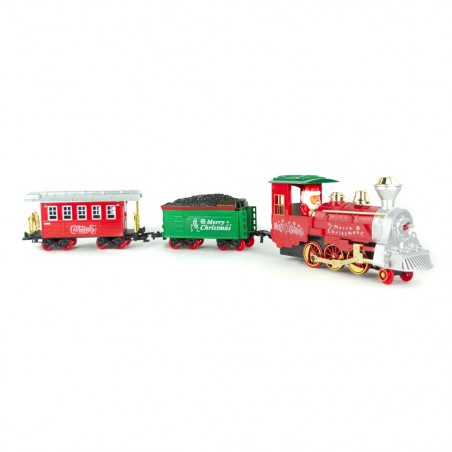 Train Arctic Express pour pied d'arbre de Noël 17 lumières et sons 2 circuits