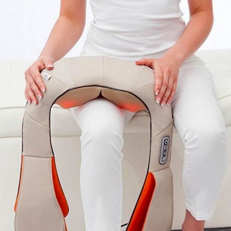 Masseur de Cou Pétrissage Fonction Thermique Douleurs Cervicales et Lombaires